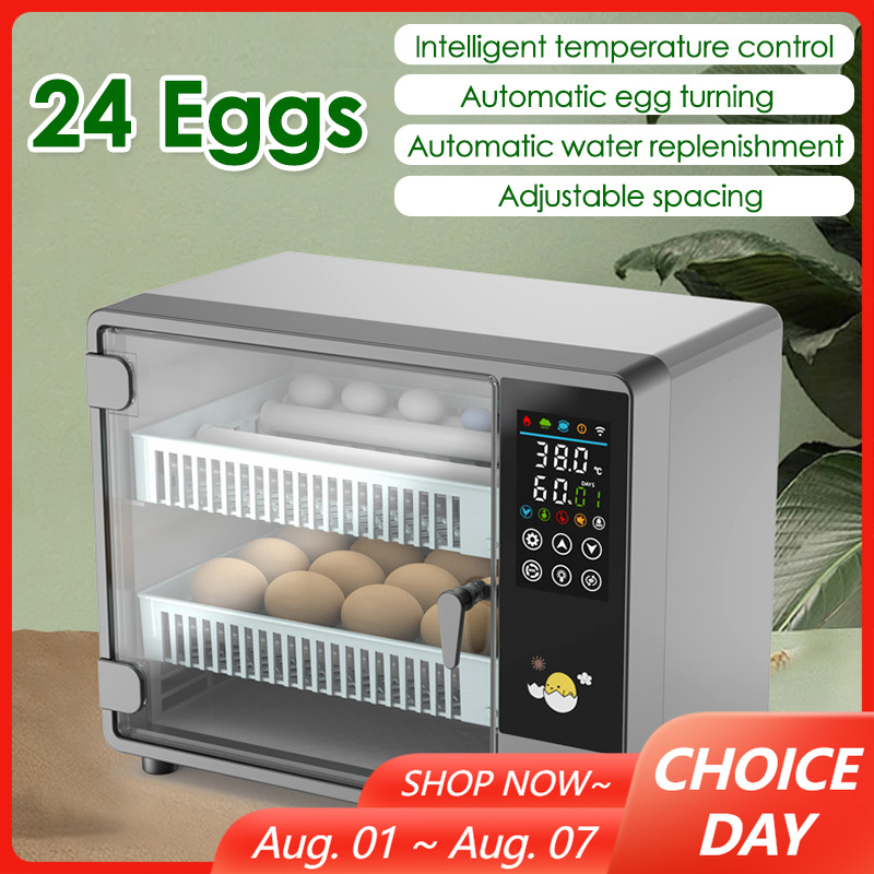 Quail Egg Incubator - 24 Eggs Full Automatic Turning Egg