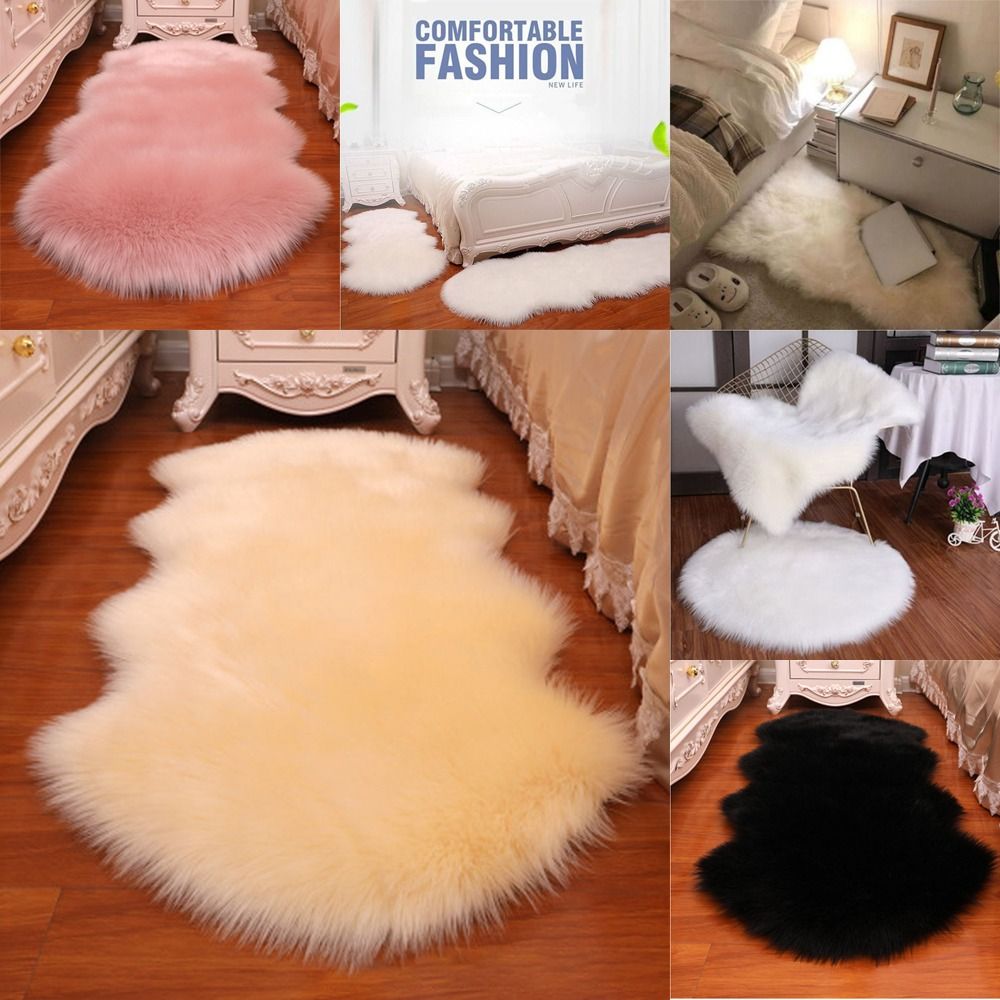 Cow Mat Rubber - Soft Faux Fluffy Shaggy Rugs Artificial