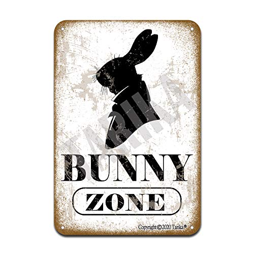 Farming Zone - Bunny Zone Iron Retro Look Decoration