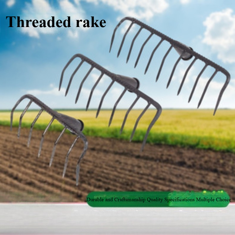 7/9/11 teeth Steel Garden Rake - Soil Tilling Cultivator ulasan dan harga