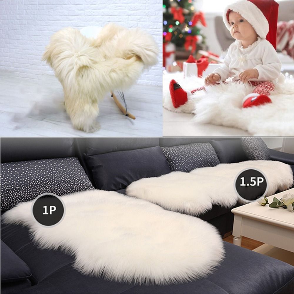 Soft Faux Fluffy Shaggy Rugs A - Cow Mat Rubber ulasan dan harga