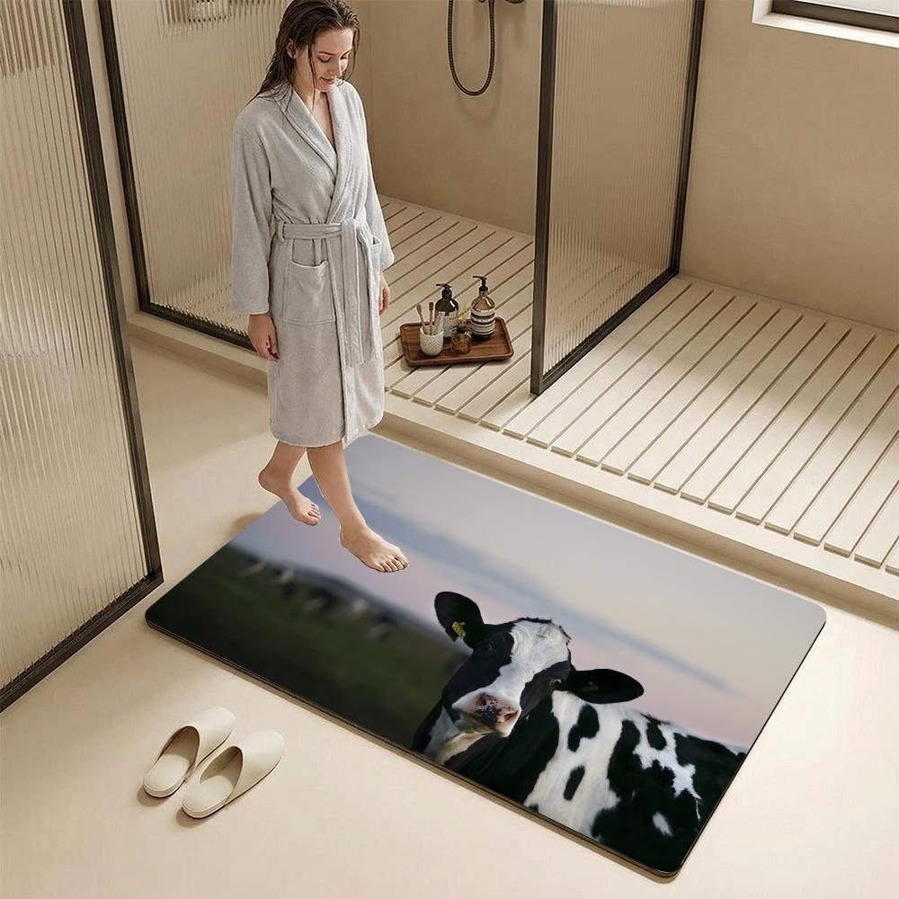 Abstract Cow Animal KWaii Floo - Cow Mat Rubber ulasan dan harga