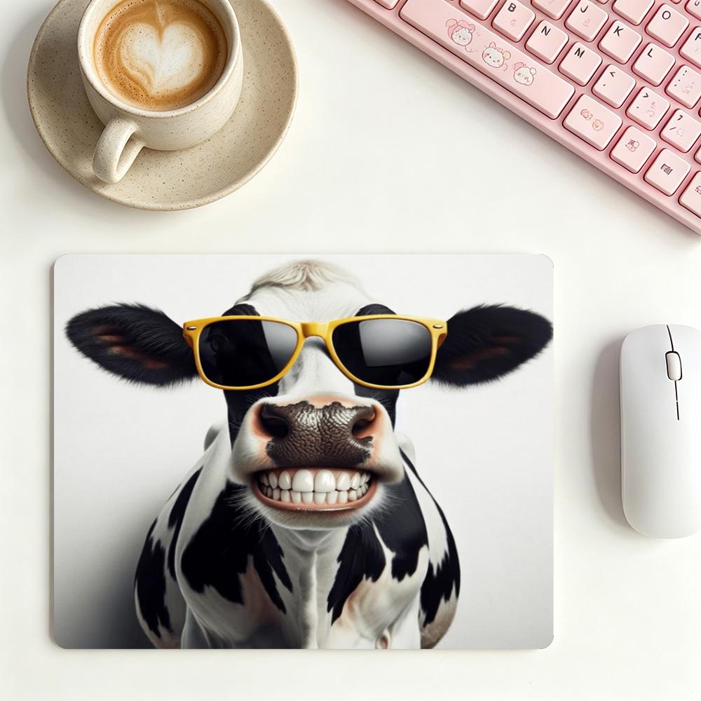 Cartoon Cool Cow Gaming Playma - Cow Mat Rubber ulasan dan harga