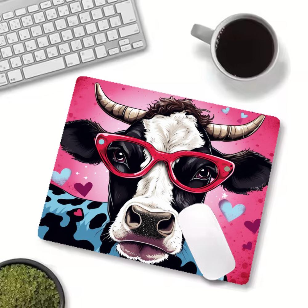 Cartoon Cool Cow Gaming Playma - Cow Mat Rubber ulasan dan harga