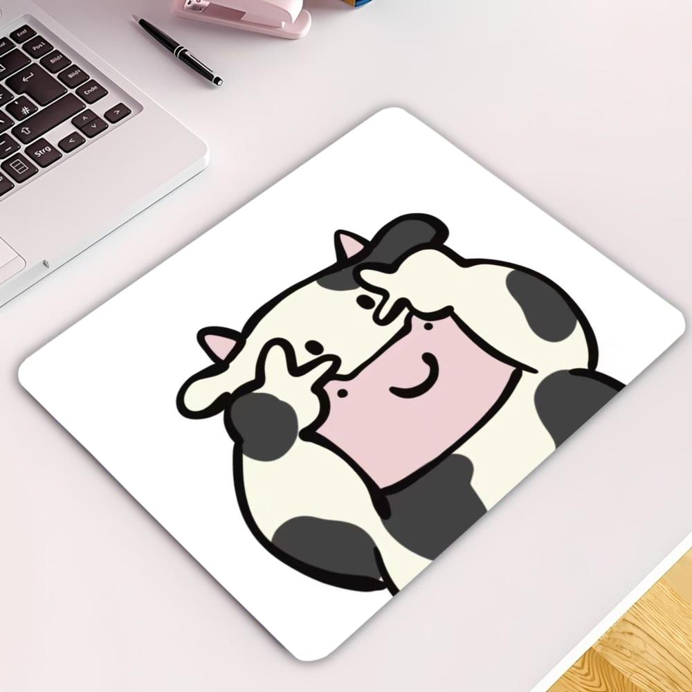 Cute  Cat Cow Gesture Pattern  - Cow Mat Rubber ulasan dan harga