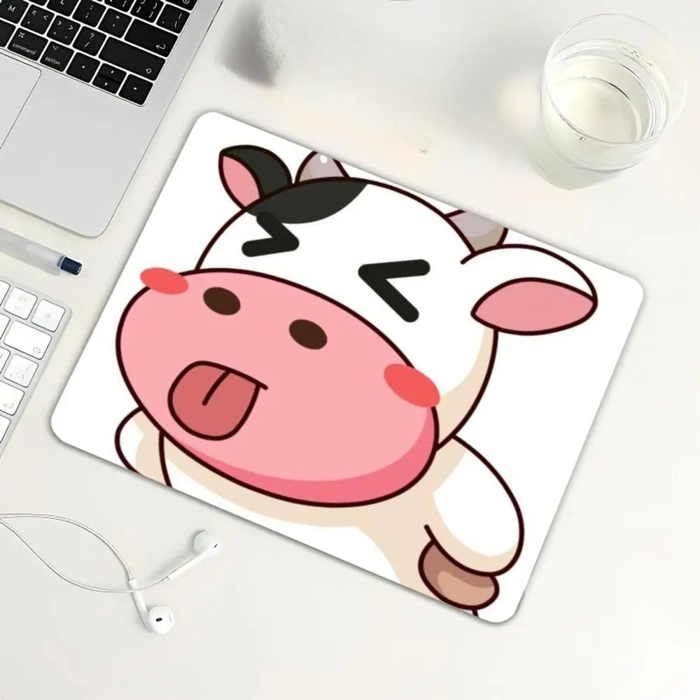 Cute  Cat Cow Gesture Pattern  - Cow Mat Rubber ulasan dan harga