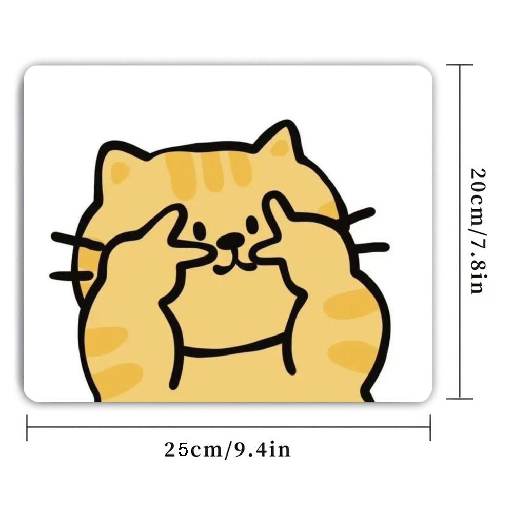 Cute  Cat Cow Gesture Pattern  - Cow Mat Rubber ulasan dan harga