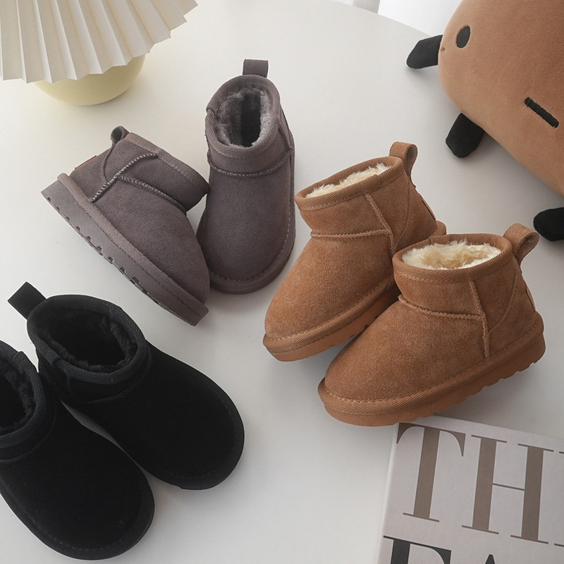 Children Winter Snow Boots Bab - Cow Mat Rubber ulasan dan harga
