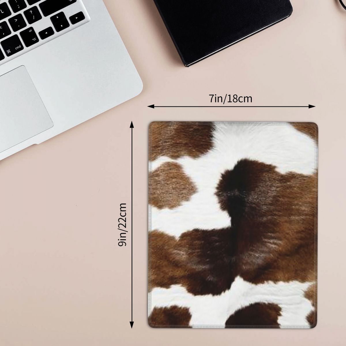 Rustic Ranch Cow Print 7x9 in  - Cow Mat Rubber ulasan dan harga