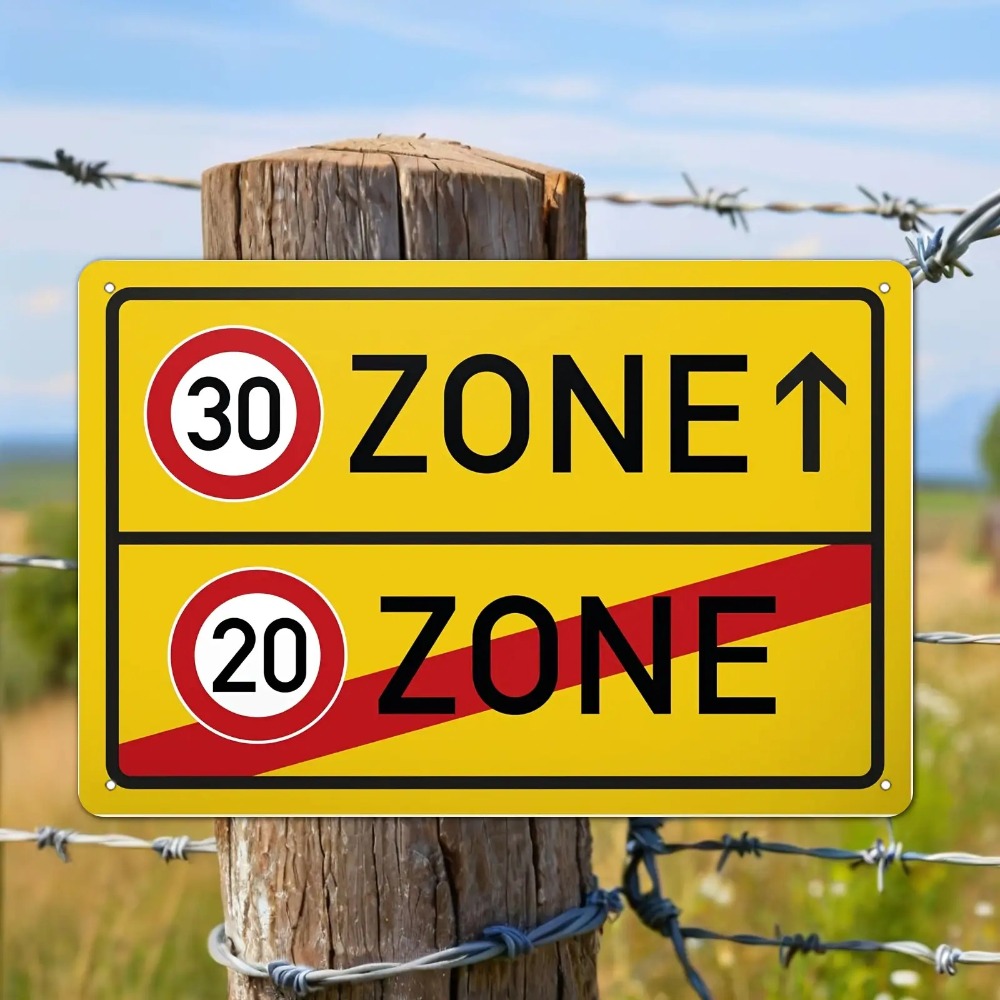 Tin Sign - 30 20 Speed Limit Z - Farming Zone ulasan dan harga