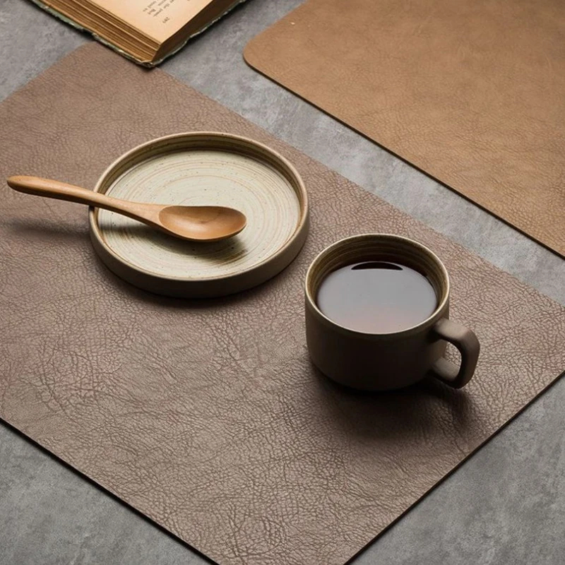 Reusable Leather Table Mat For - Cow Mat Rubber ulasan dan harga