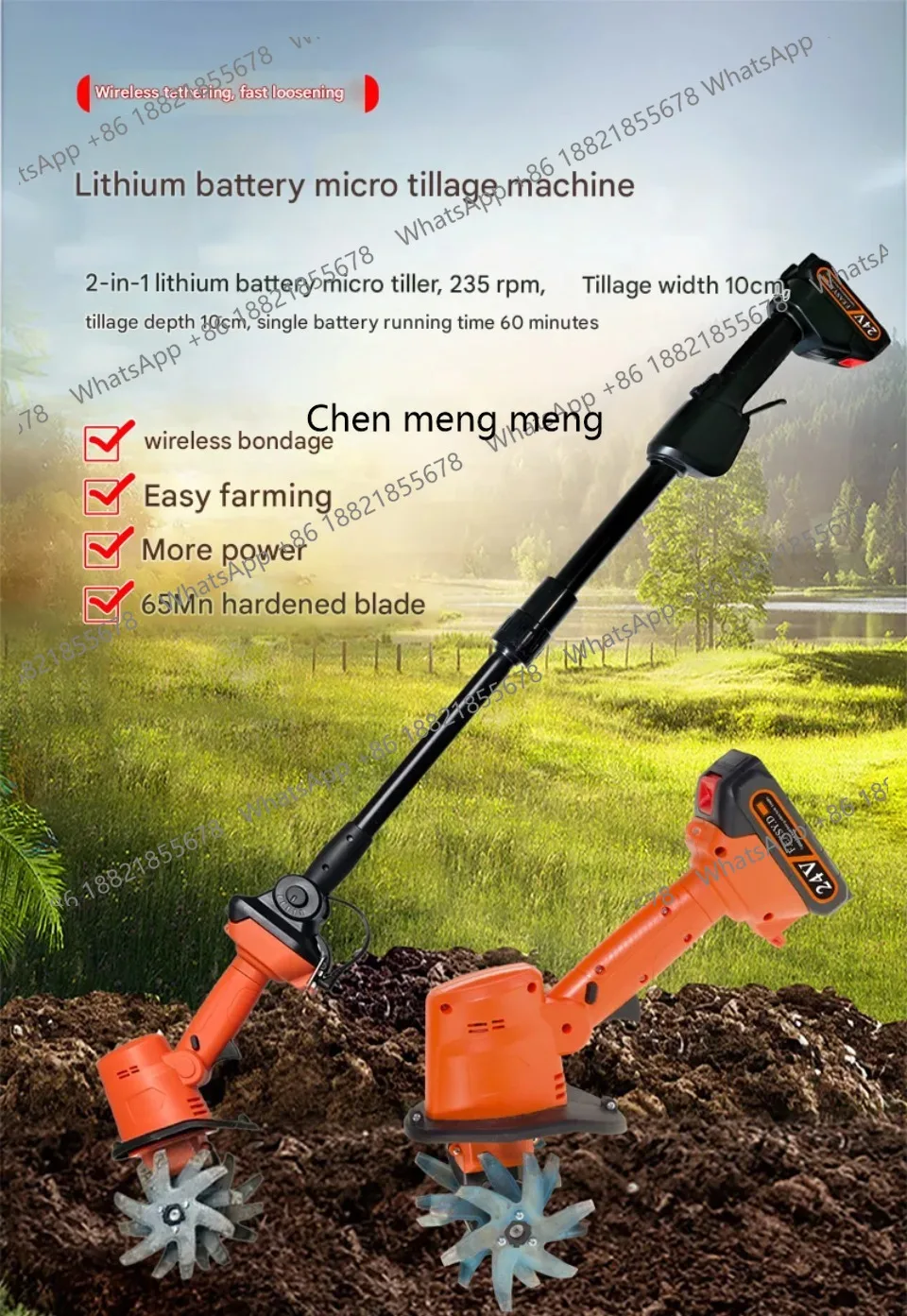 New arrive 2 In 1 Electric Gar - Soil Tilling Cultivator ulasan dan harga