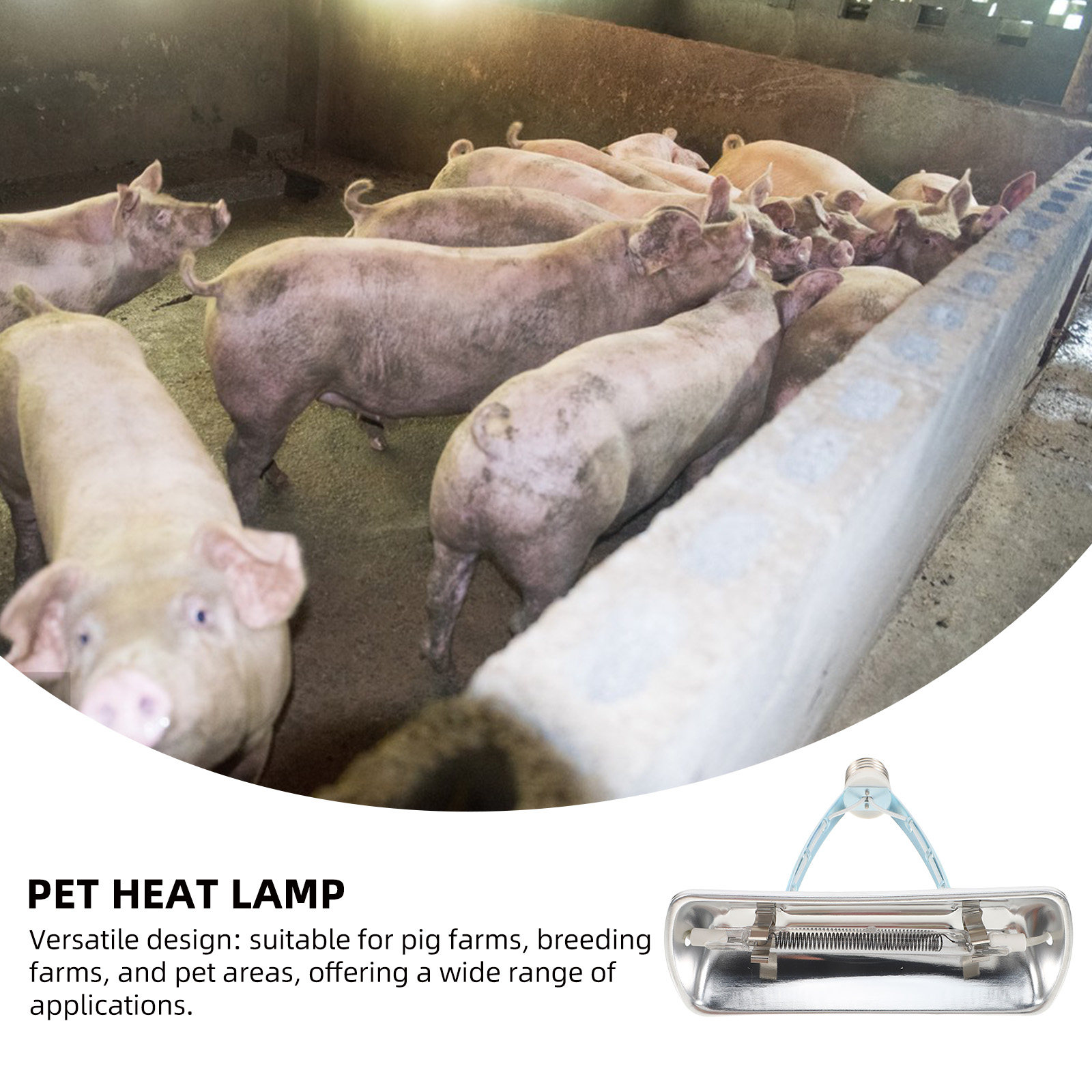 Pig Farm Heat Lamp Bulb E27 25 - Farming & Agriculture Word Stacks ulasan dan harga